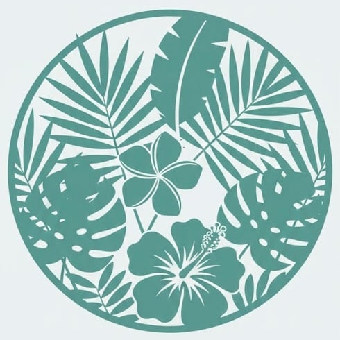 Tropical plants icon