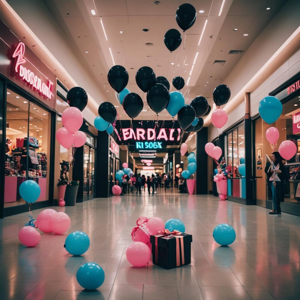 Shopping Mall Ballondekoration