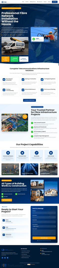 TBS Communications Ltd website homepage