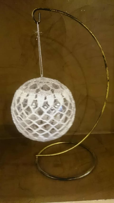 Ozdoba choinkowa szydełkowa