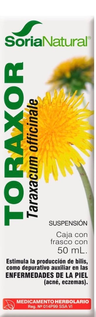 Toraxor medicamento herbolario con diente de león para hígado y digestivo