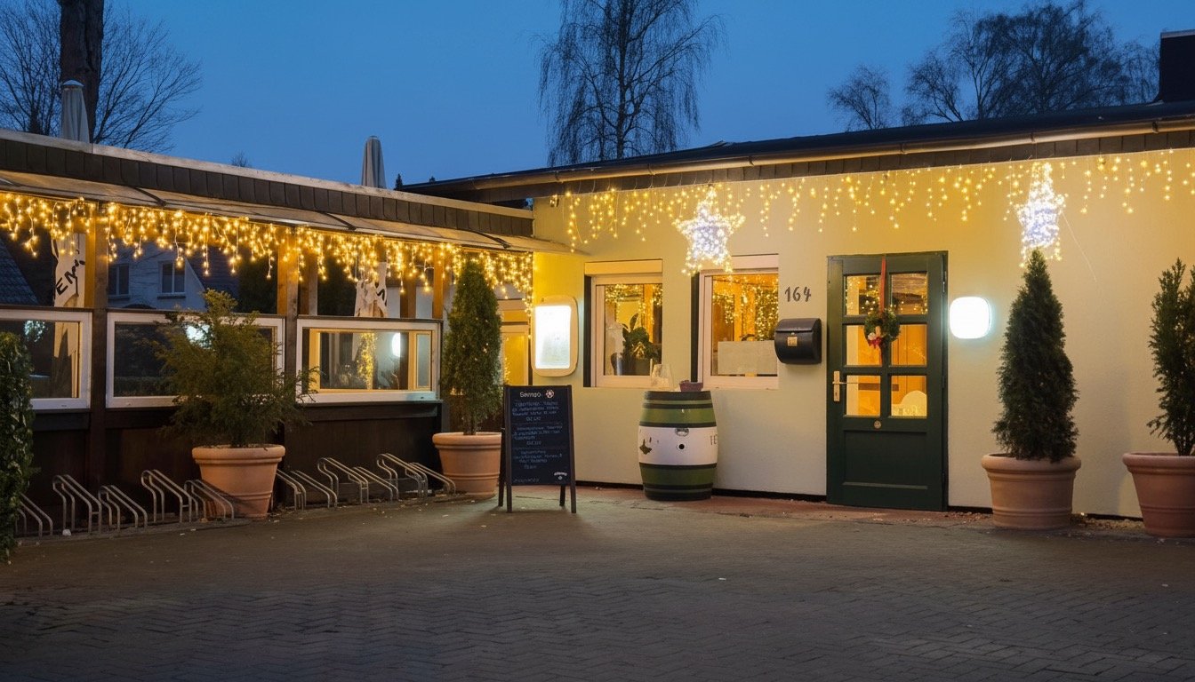 Pavillon Restaurant Außenansicht - elegantes Ambiente Bremen Oberneuland