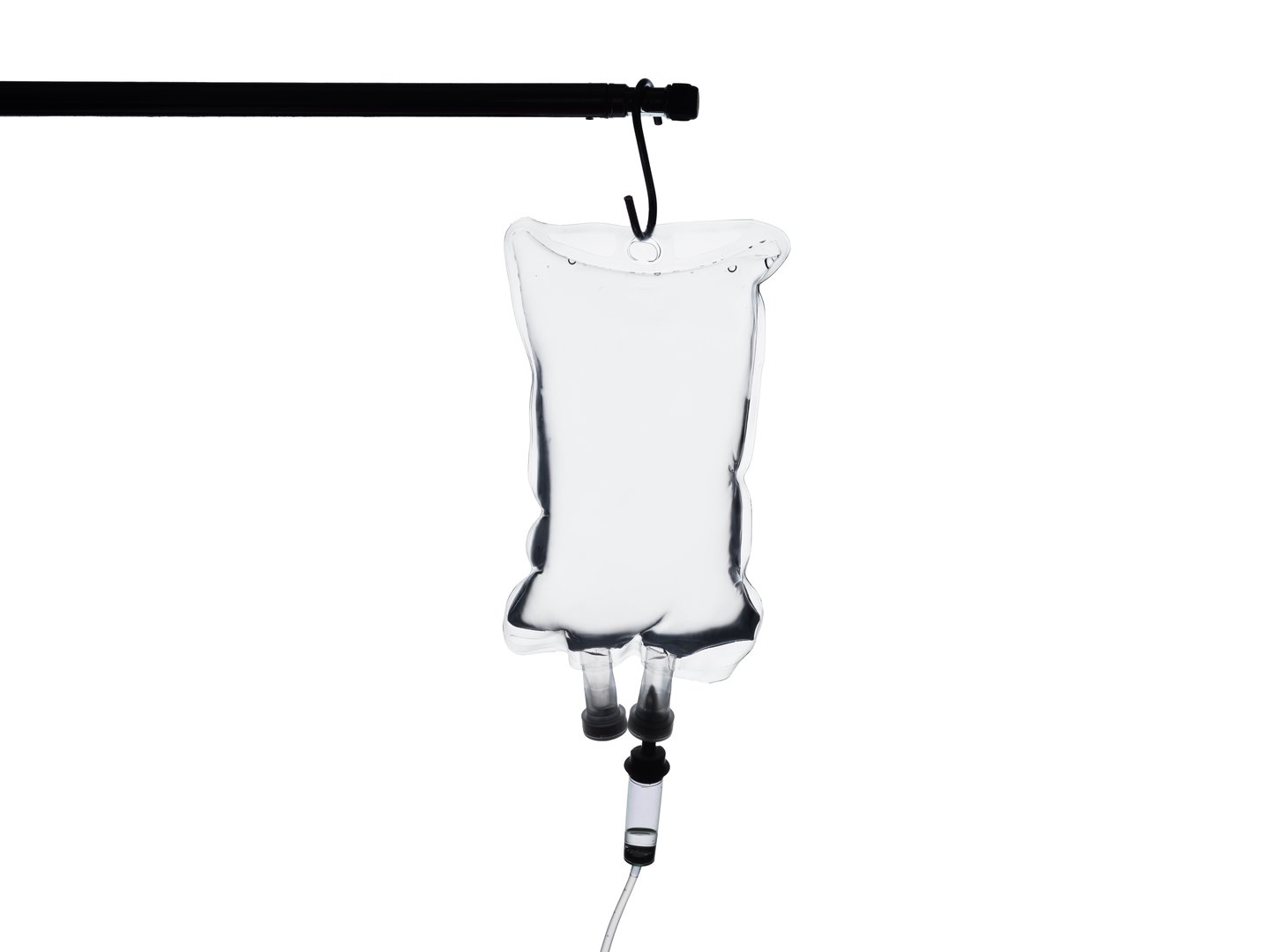 Saline solution is being delivered through an iv drip, representing healthcare and medical treatment