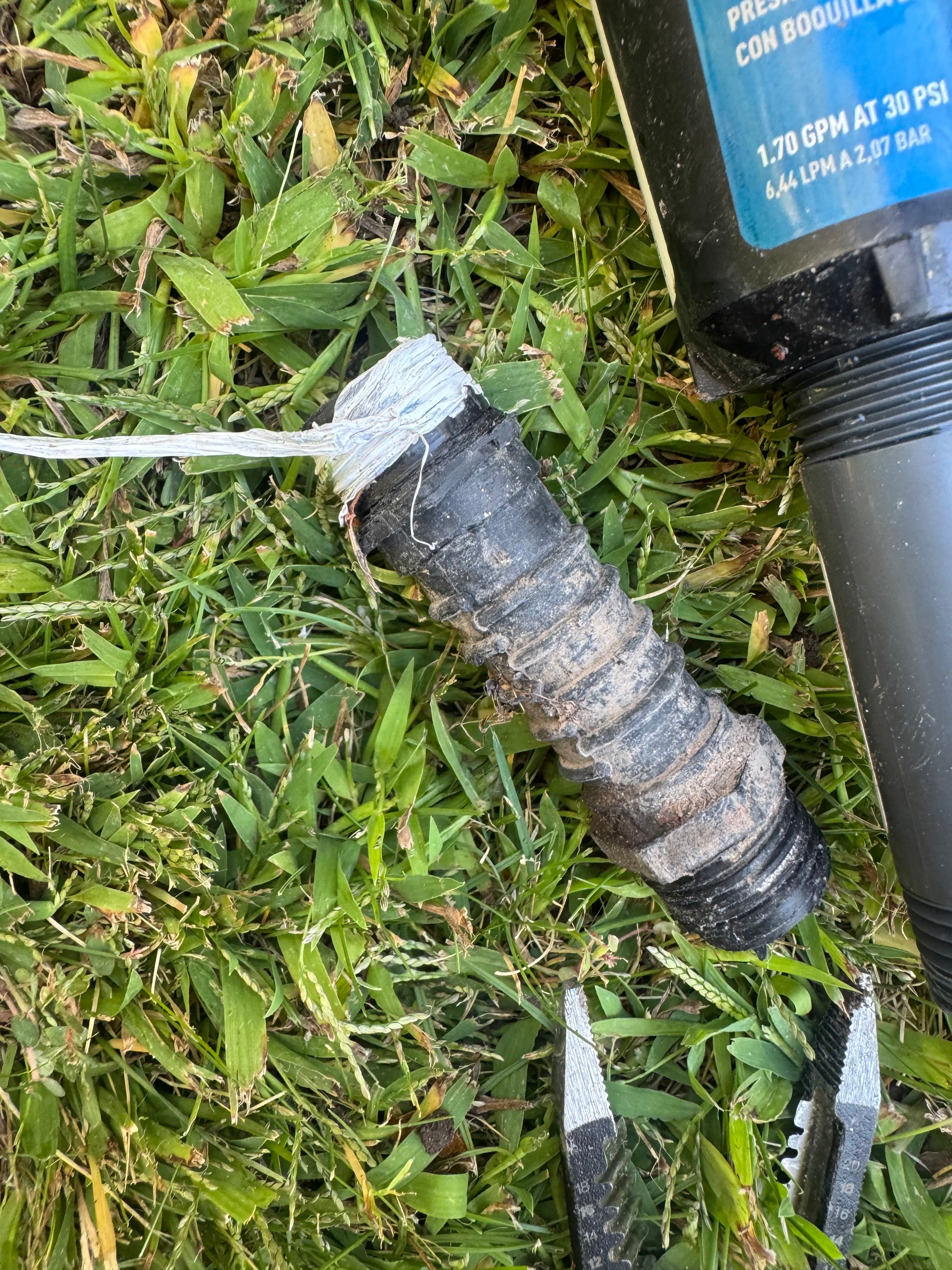 Sprinkler repair work