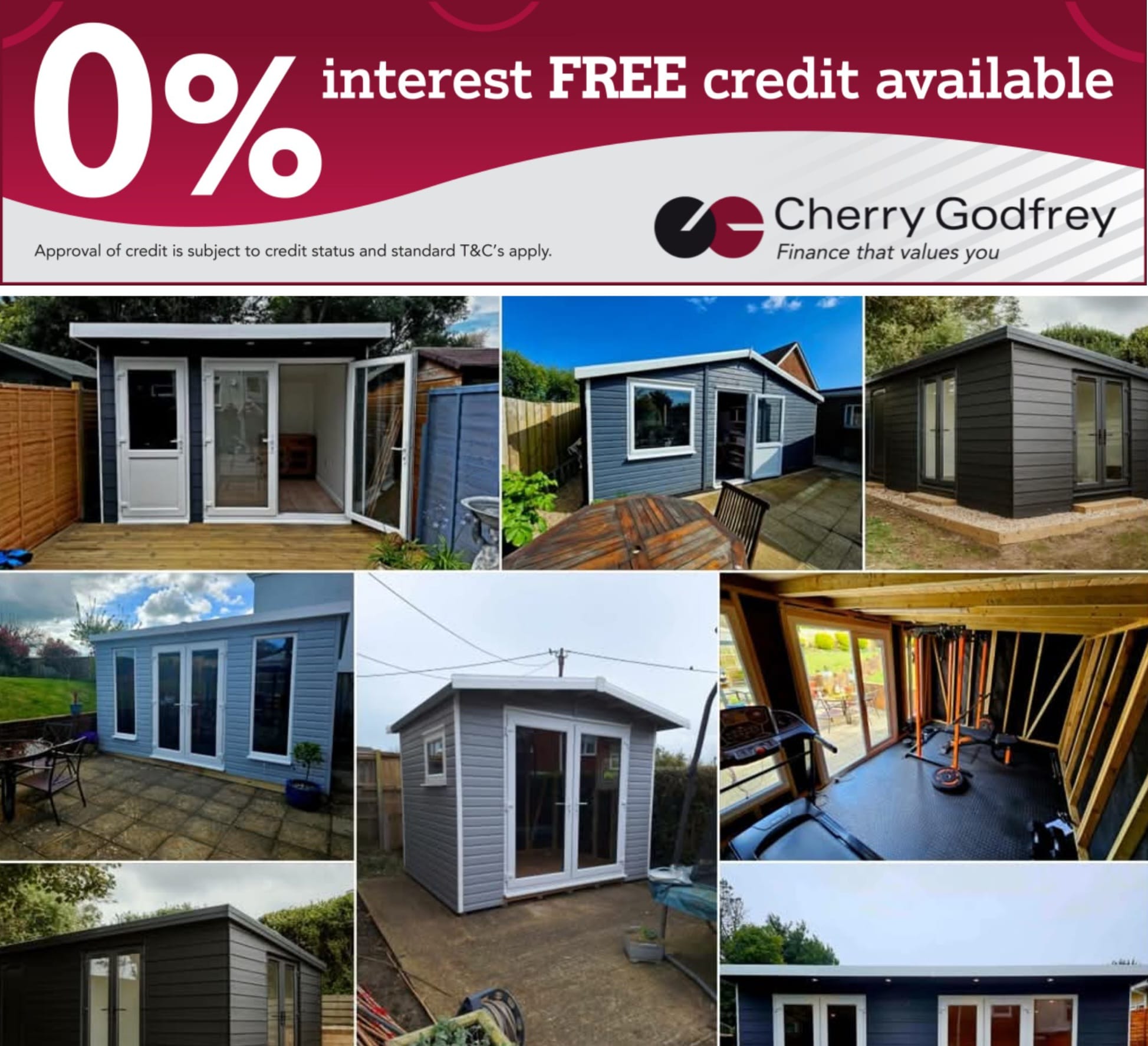 Finance Options Available at Bradbury Sheds