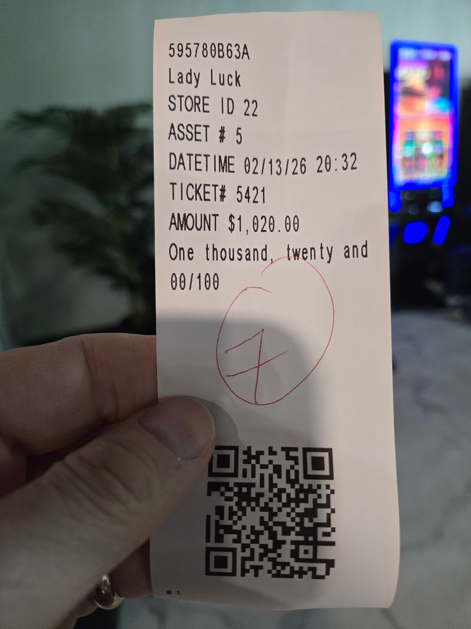 Winner at Lady Luck Skill Games