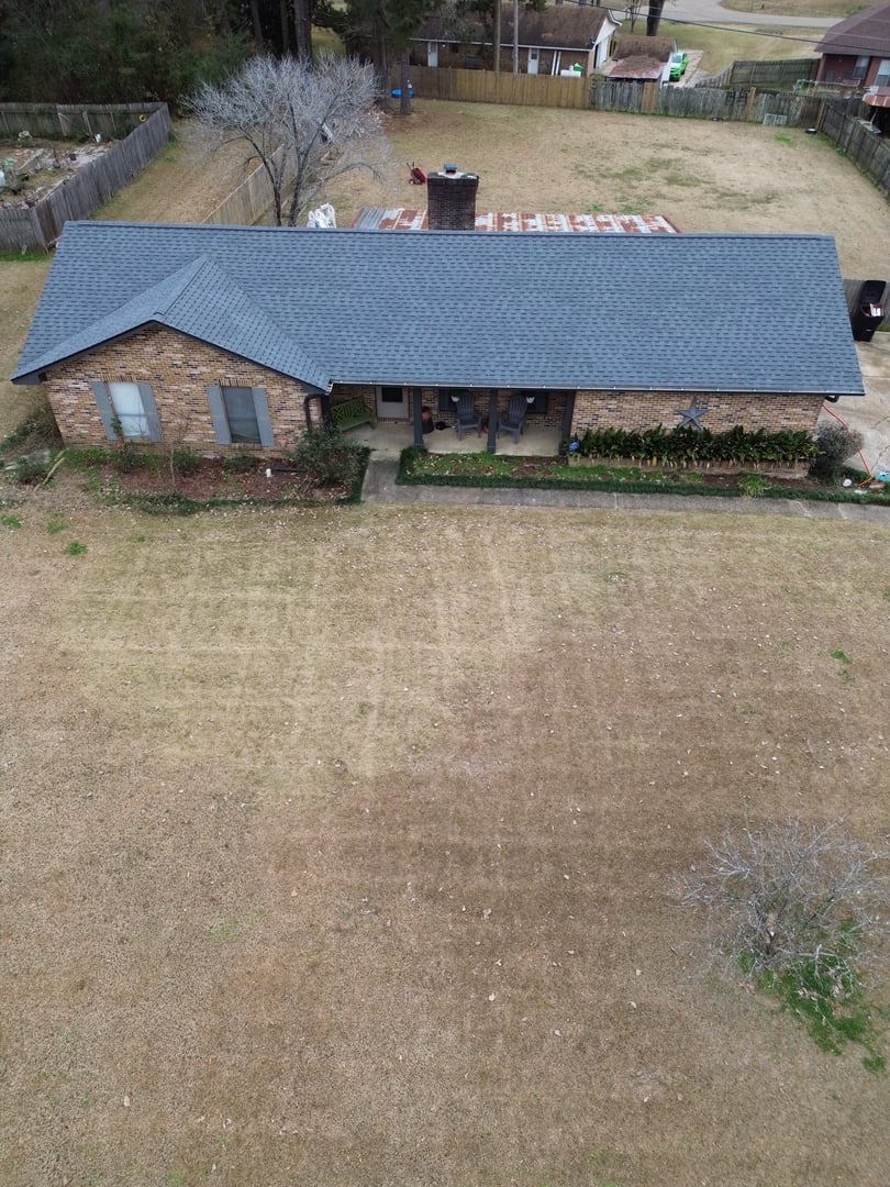 Completed roofing project