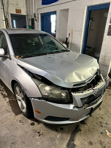 Before after car repair