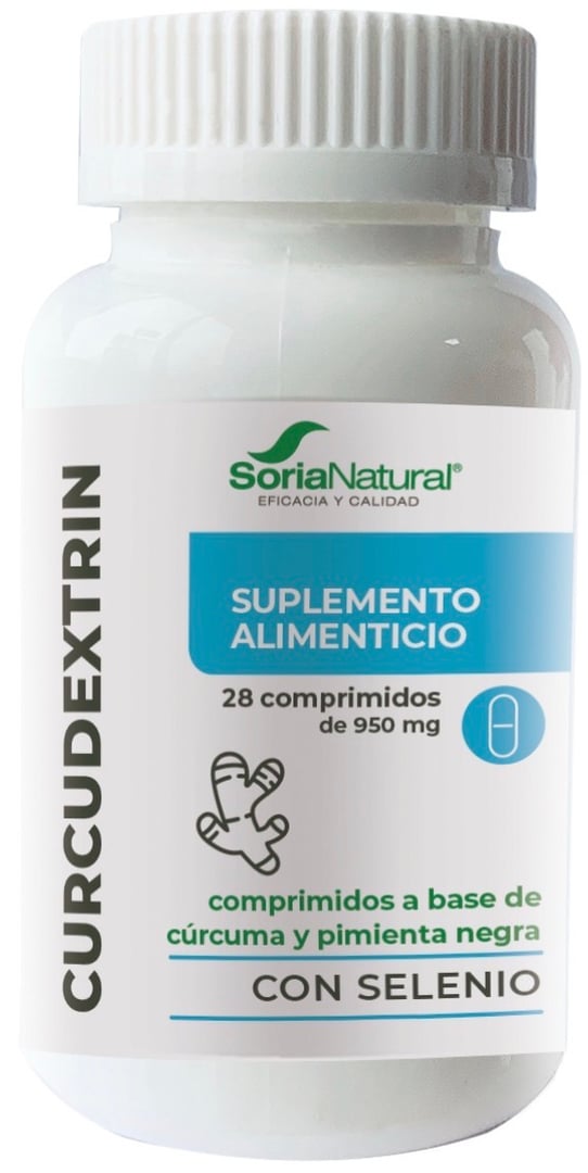 Soria Natural CurcuDextrin extracto de cúrcuma dextrinada y pimienta negra para máxima absorción antiinflamatorio natural