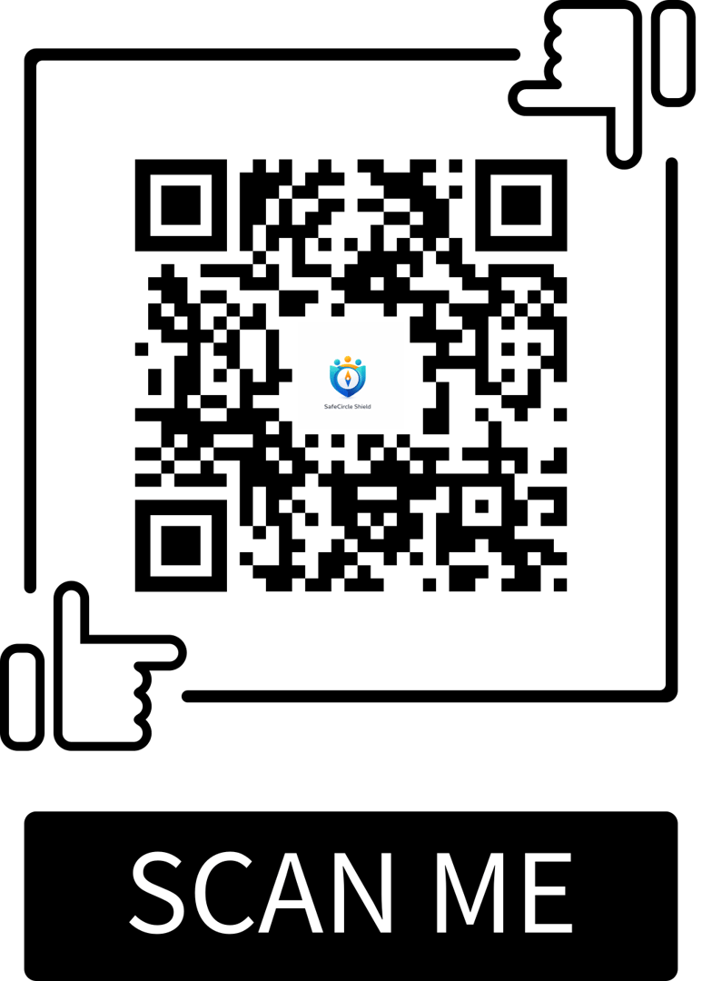 QR code to access SafeCircle web app at web.safecircle.ca
