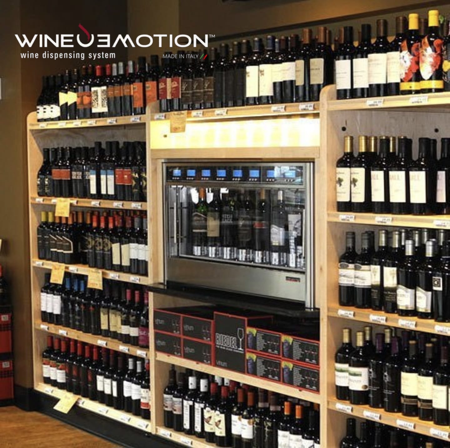 Dispensador de vino para bares WineEmotion sistema automático servicio profesional