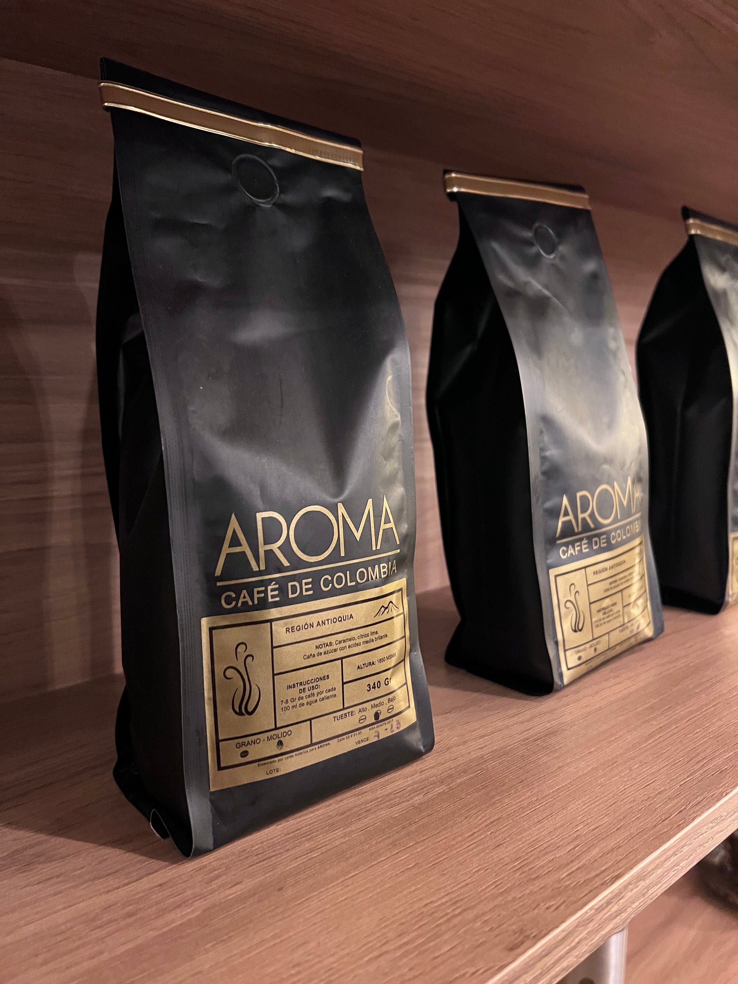 Café molido premium de Aroma Café-Restaurante