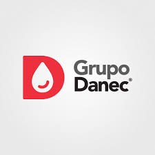 Logo of Grupo Danec featuring a red 'D' with a droplet symbol inside, next to the text "Grupo Danec."