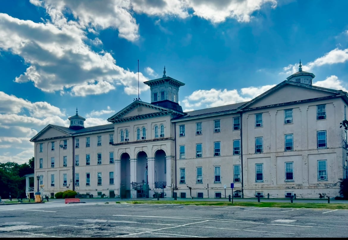 Old Main building historic photograph