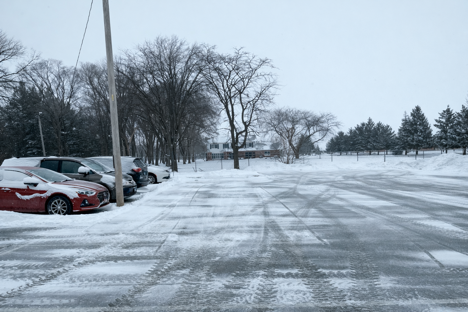 Snow removal after - cleared driveway and sidewalk