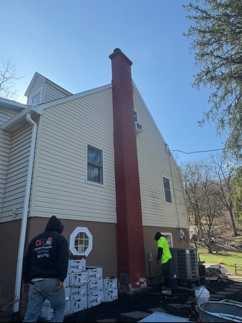 Before concrete masonry work