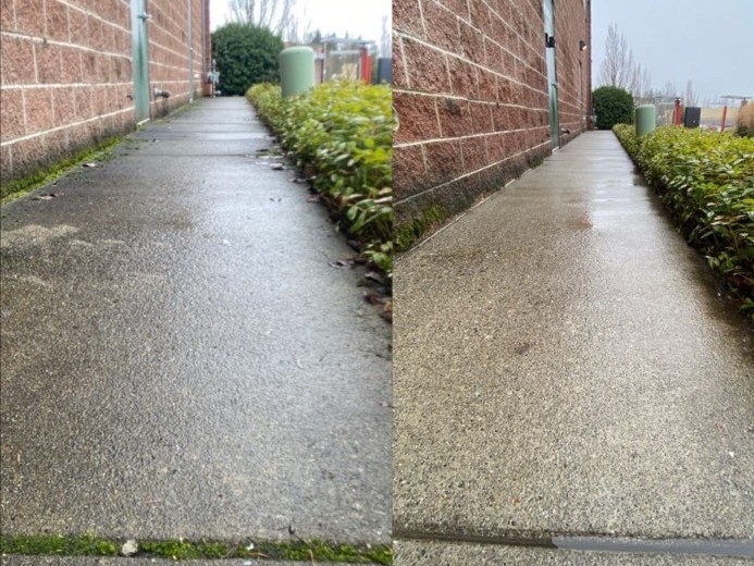 Professional pressure washing service by Nicholson's Cleaning