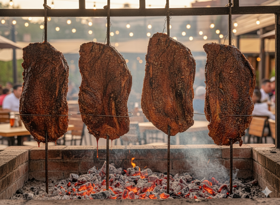 Carne a la vara tradicional colombiana - especialidad de la casa