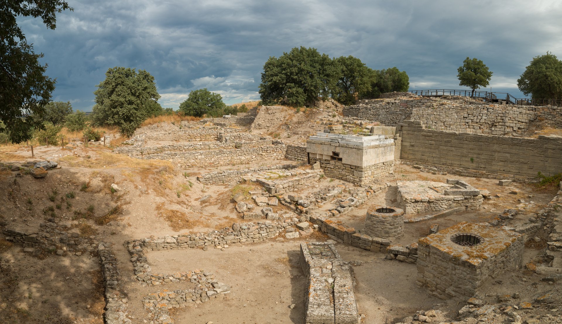 Ruins of the ancient city of Troy. The city of Troy is a UNESCO World Heritage Site. Travelling to Turkey. Canakkale province, Turkey country