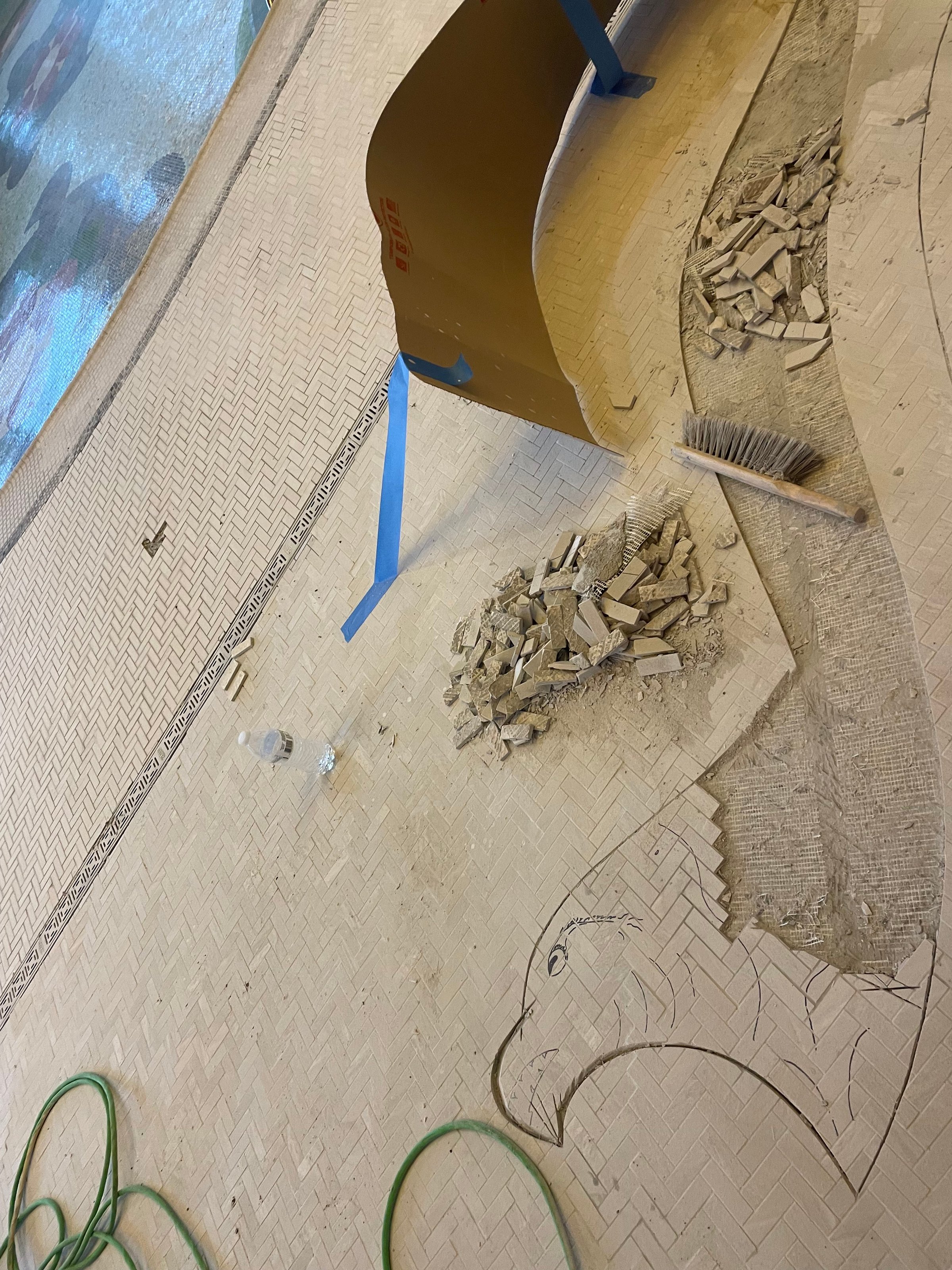 Custom tile installation project