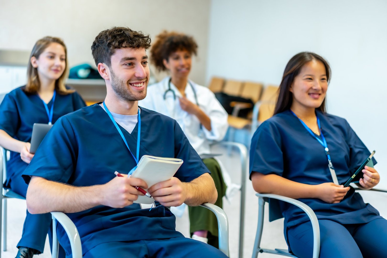 Medical students in classroom