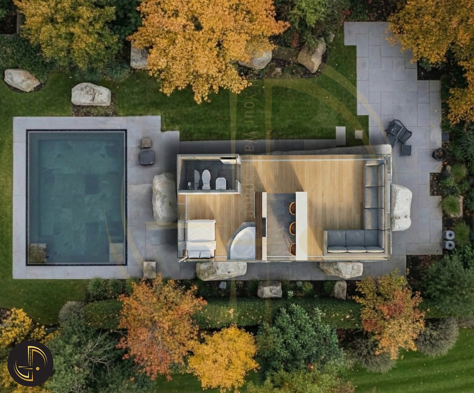 Natural Stone Cottage view