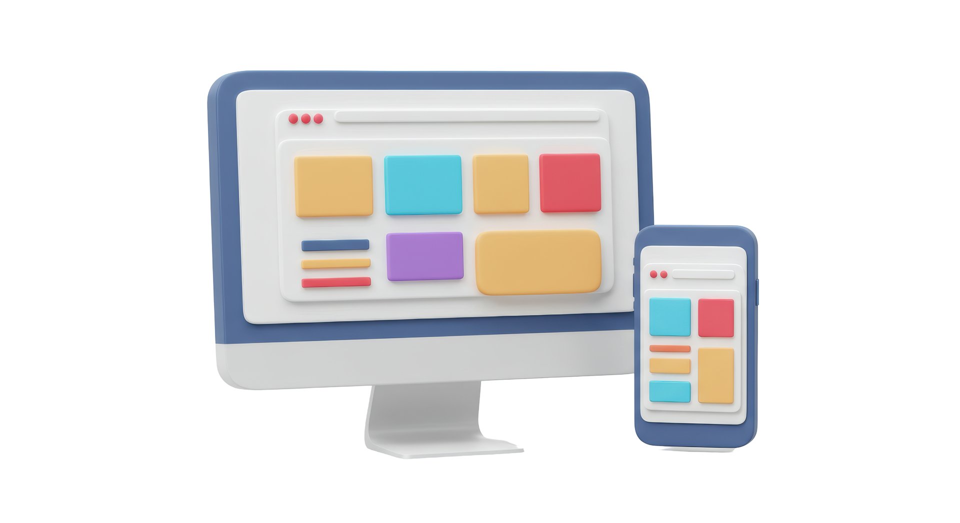 Isolated Responsive Website Design on Computer and Mobile