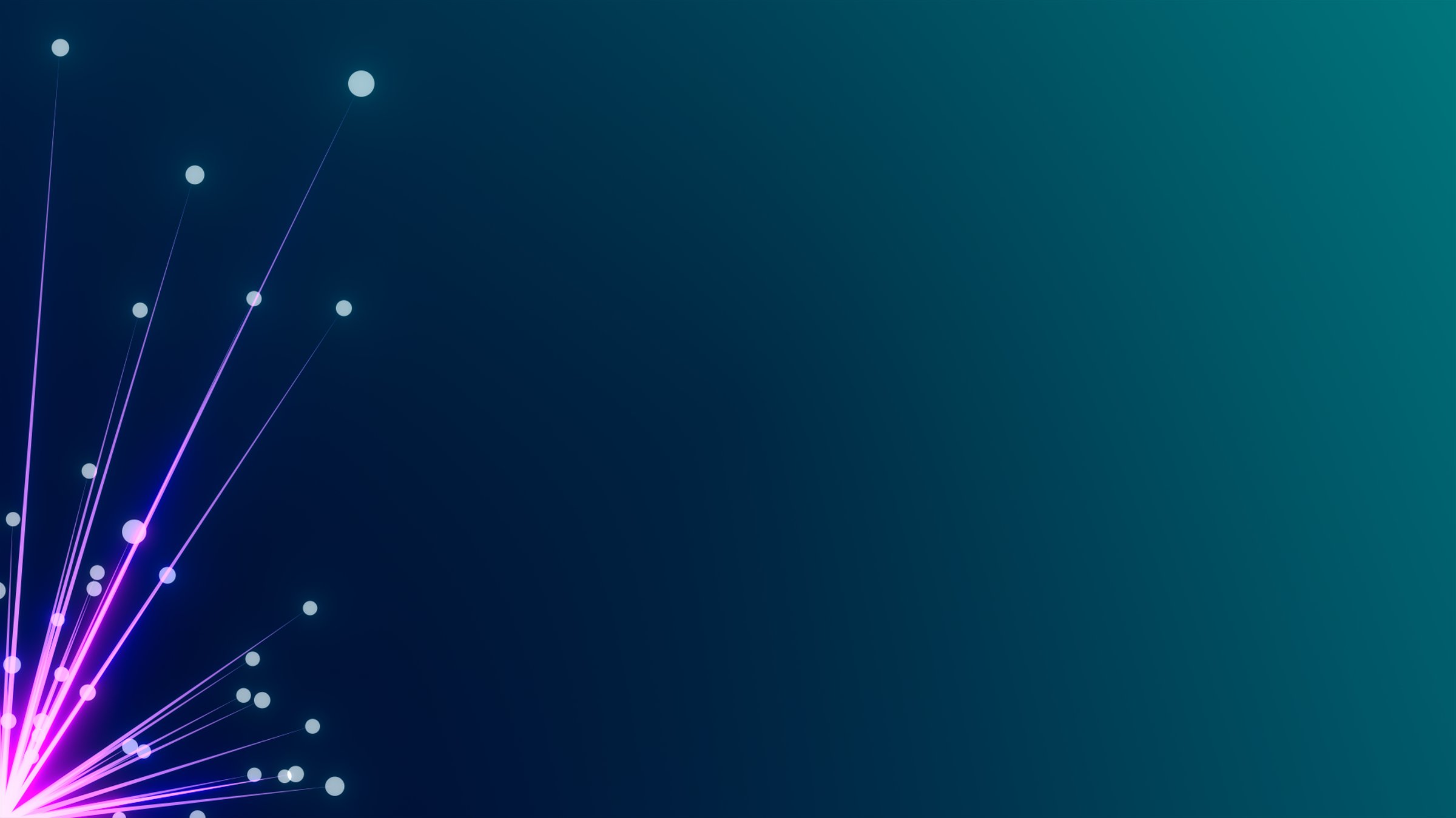 abstract looped dynamic composition of luminous particles like garland. Abstract particle background with depth of field.