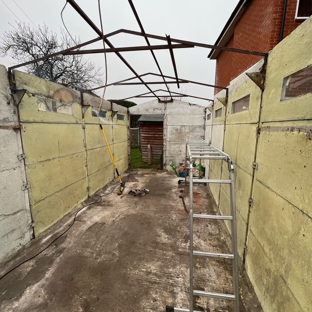 Garage demolition project