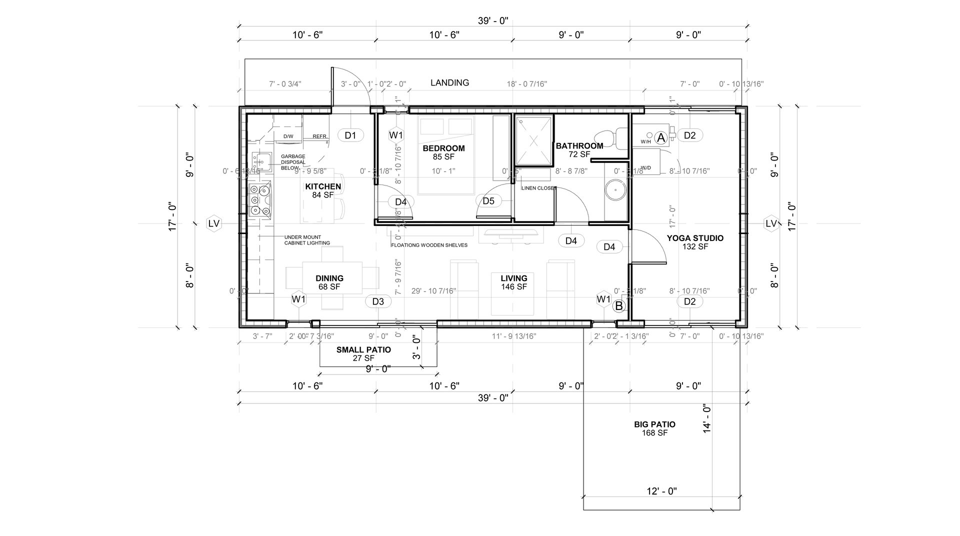 Technical drawing with dimensions and annotations. Black and white image.