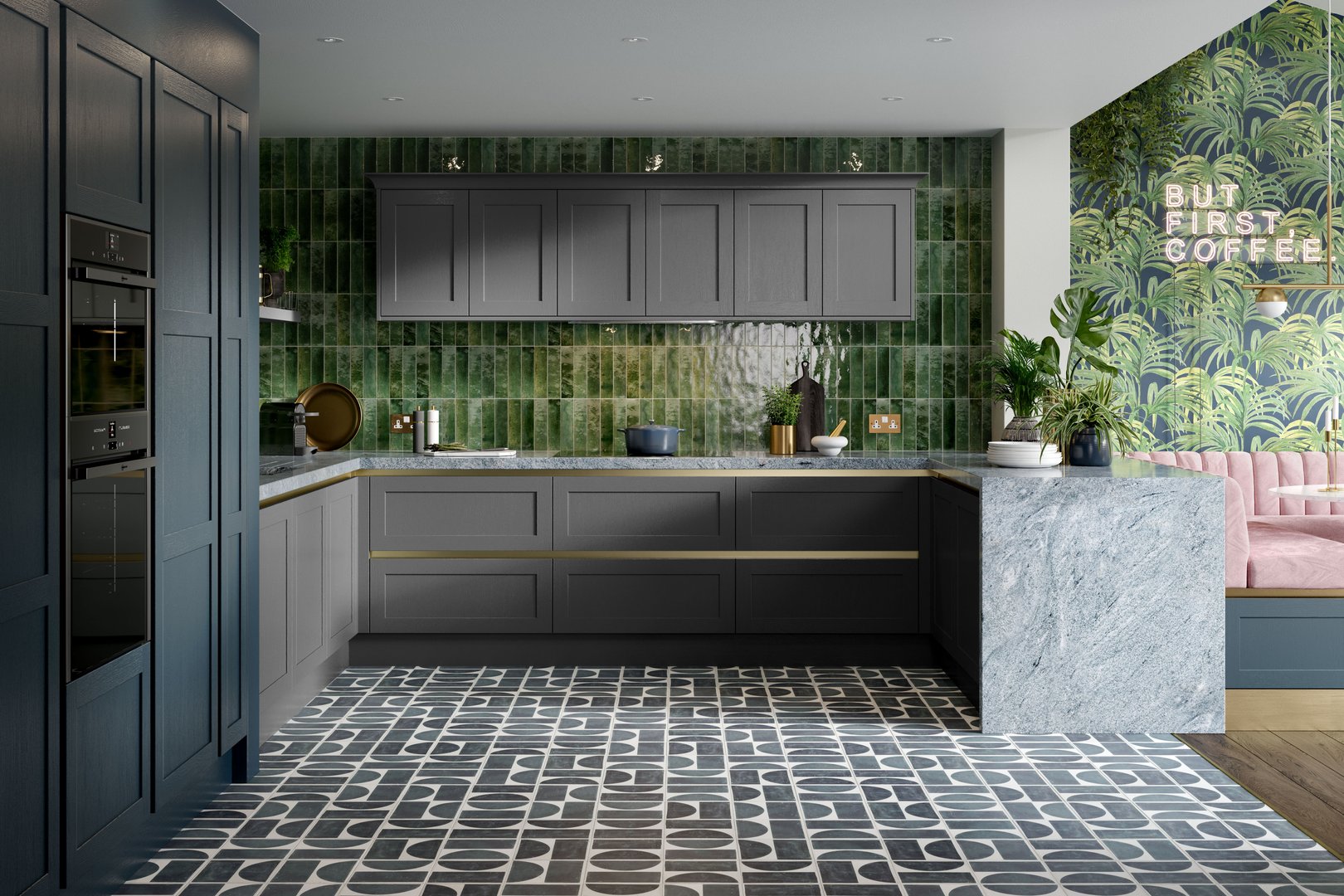 PWS Second Nature U-Shaped Kitchen
