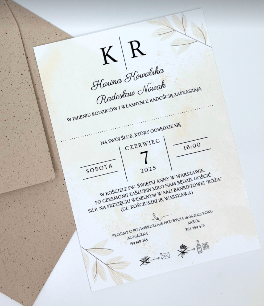 Zaproszenie kwiatowe 19