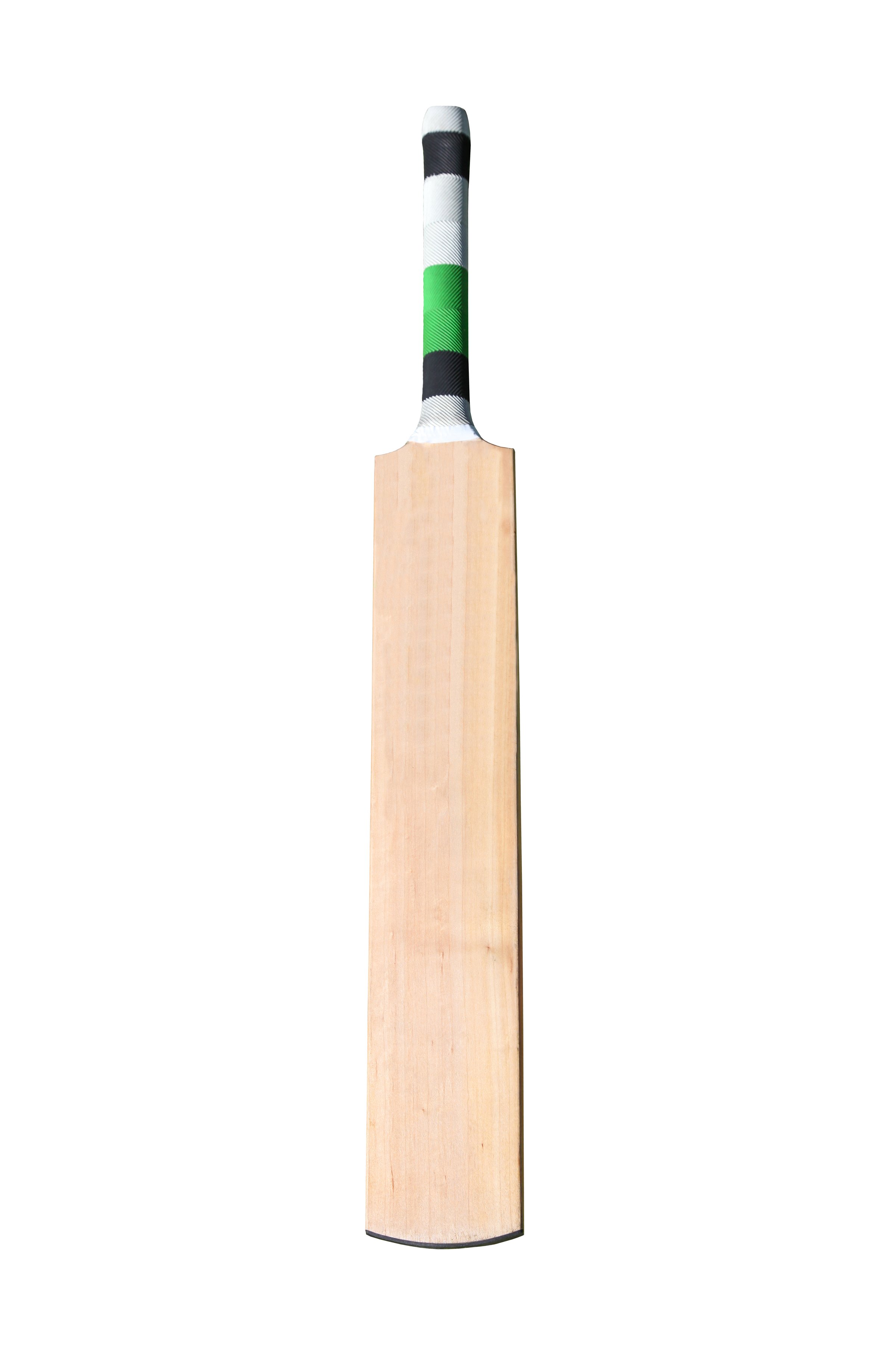 A wooden cricket bat isolated on white