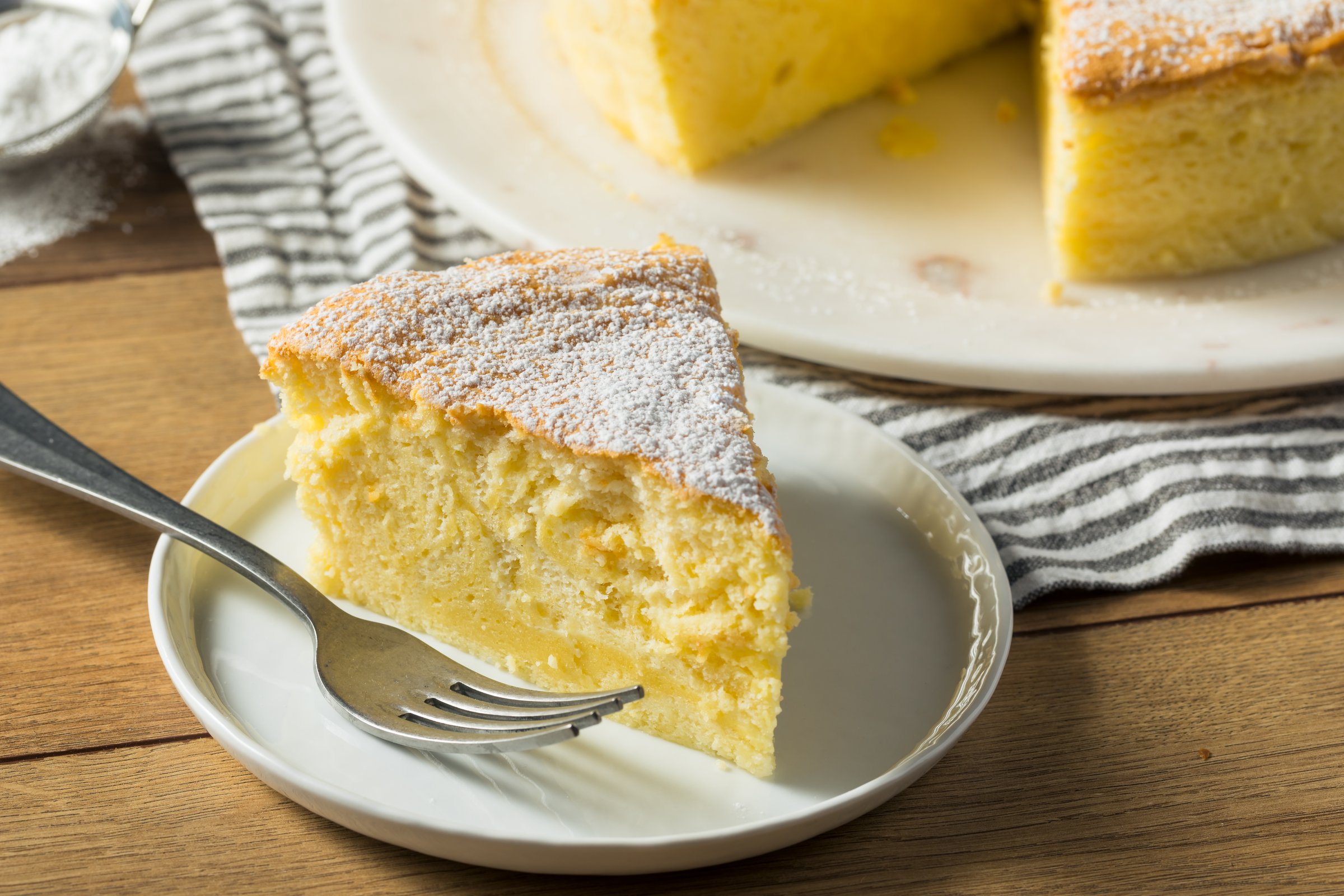 Homemade Fluffy Japanese Cheesecake Ready to Eat