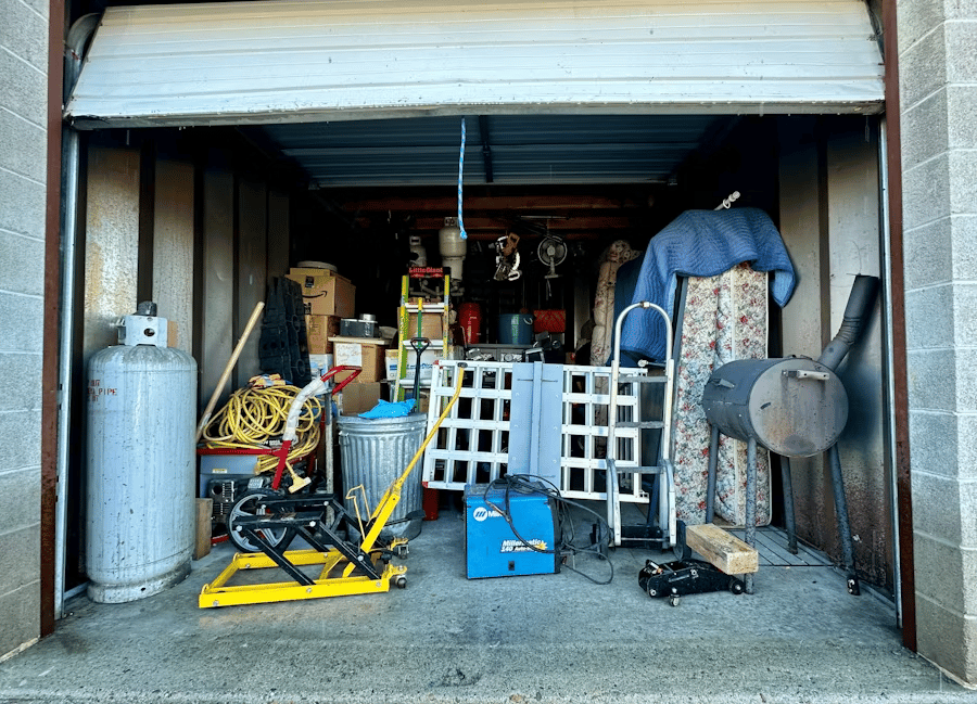 Garage full of junk