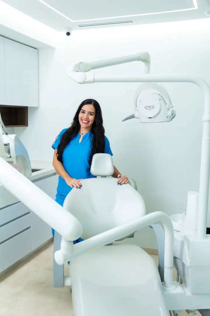 Professional female dentist at Labrador dental clinic showcasing expert dental team and quality patient care