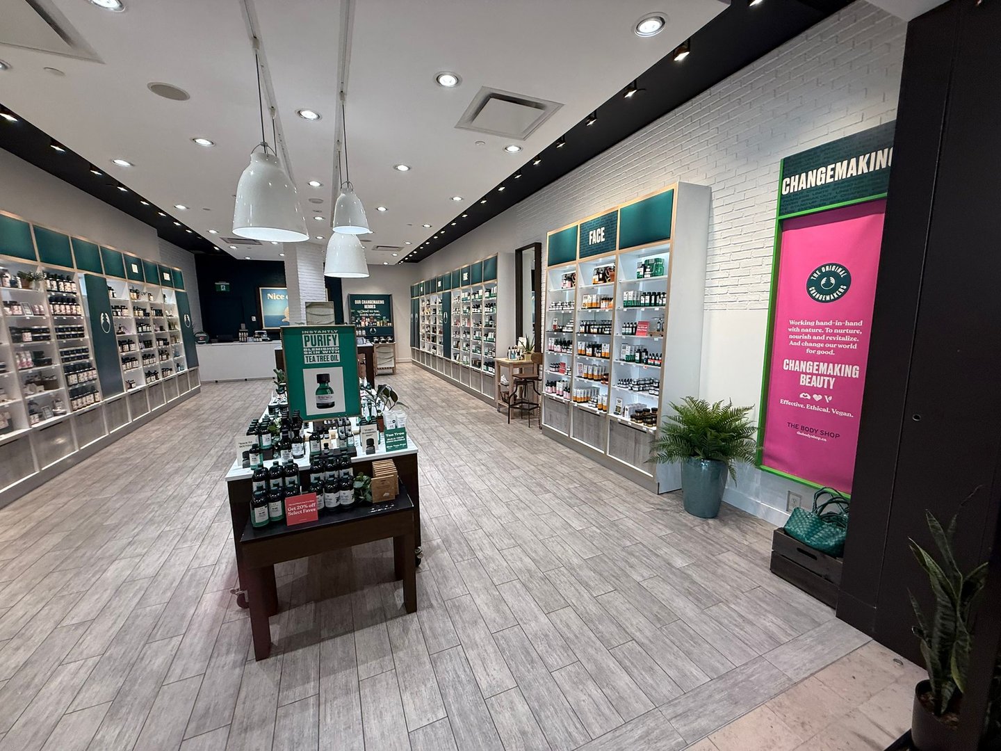 The Body Shop retail store interior build-out details