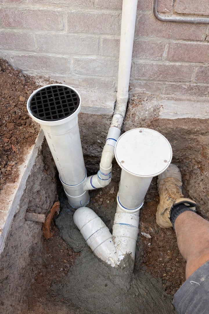 Residential PVC drainage installation Adelaide