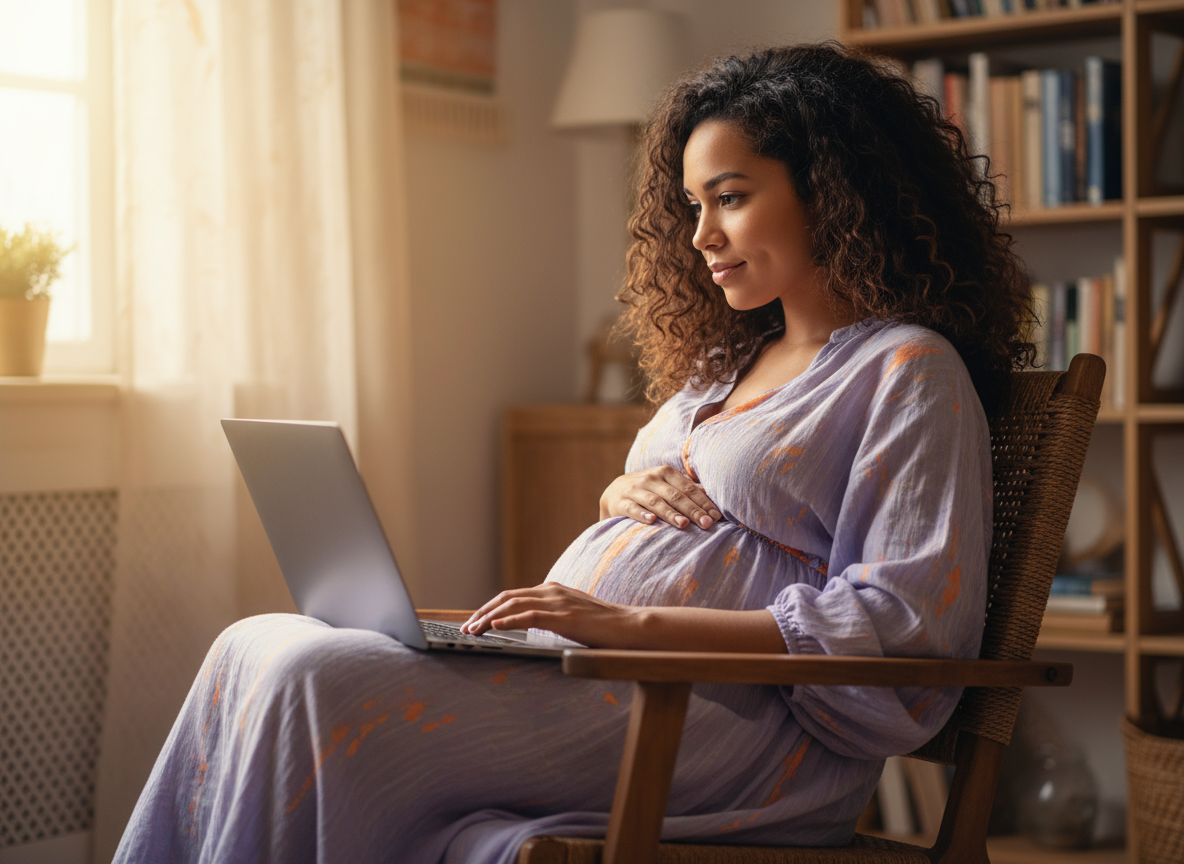 Pregnancy wellness illustration