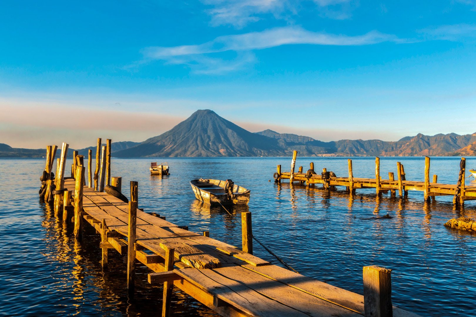Guatemala Lake Atitlán sunset