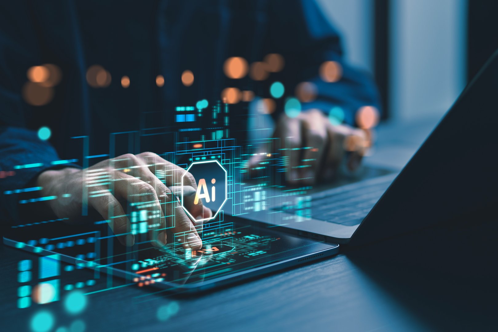 Technology and AI concept