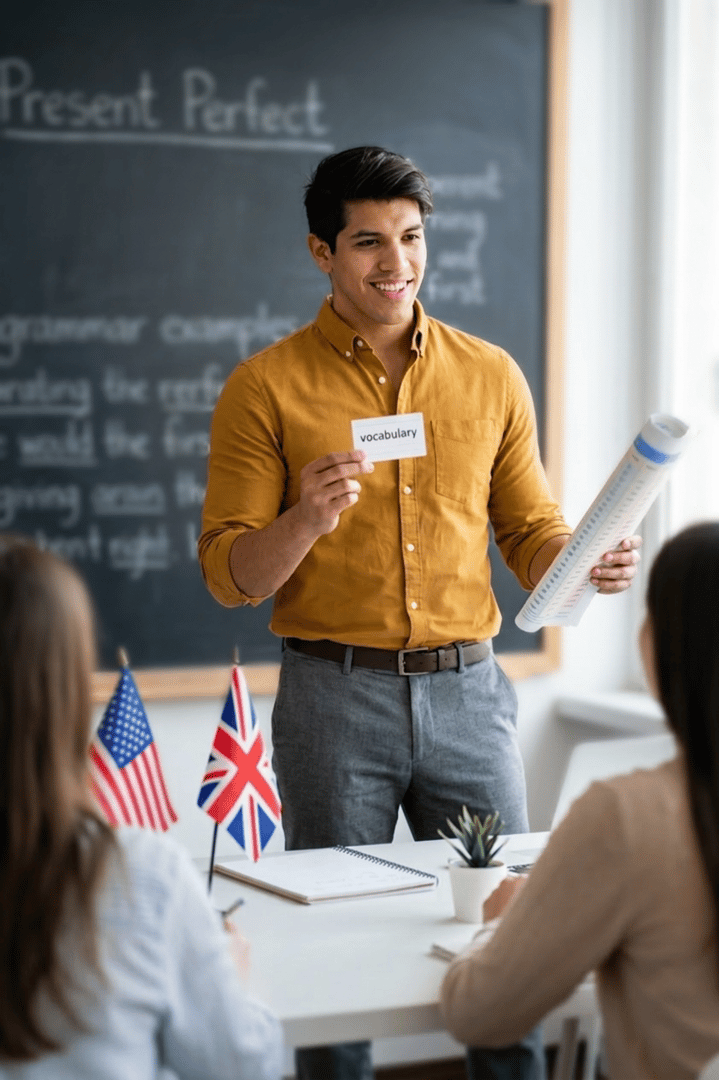 Entrenamiento en inglés con speaking real y métricas claras - High Performance English