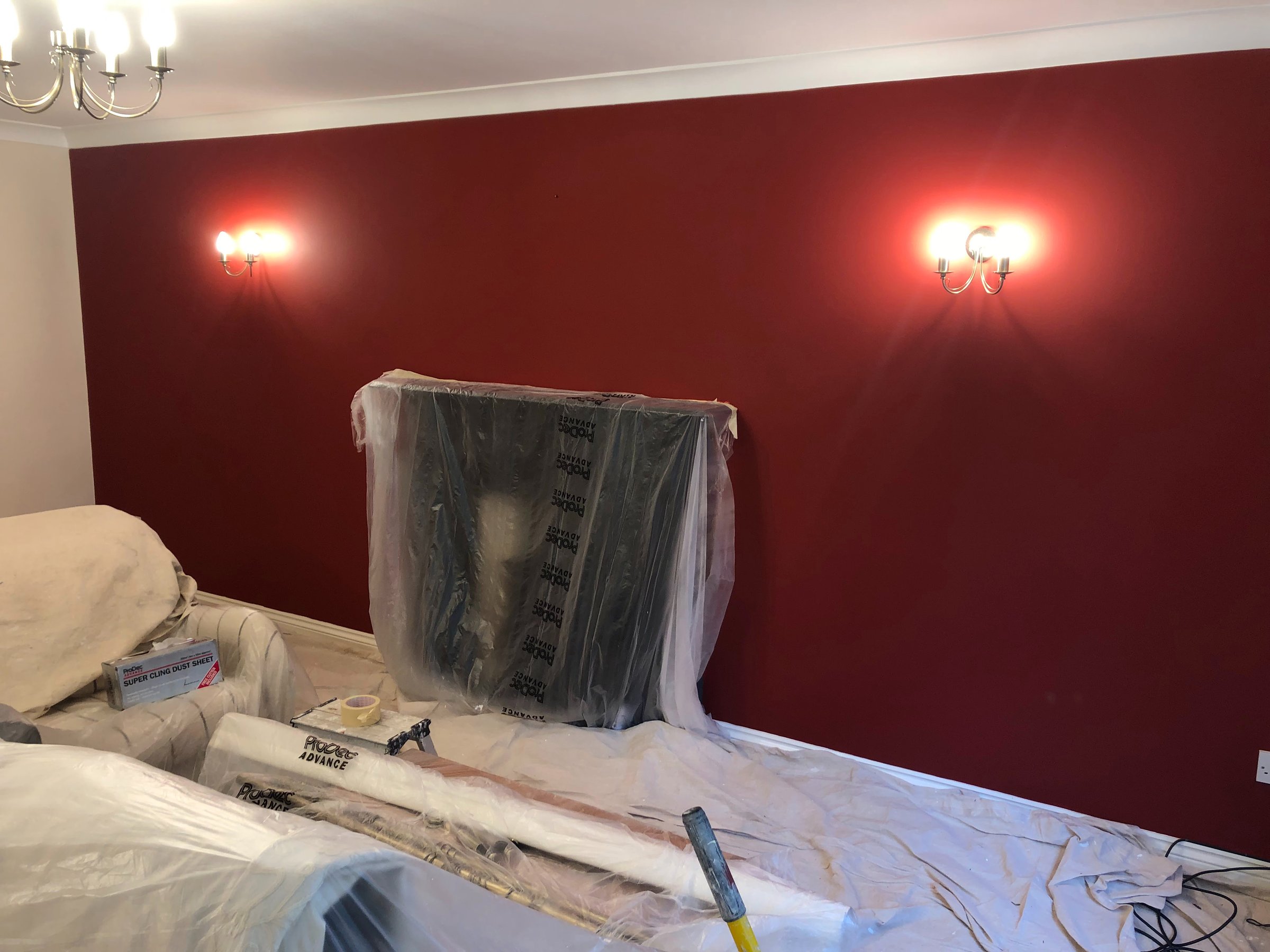 Detailed painting work