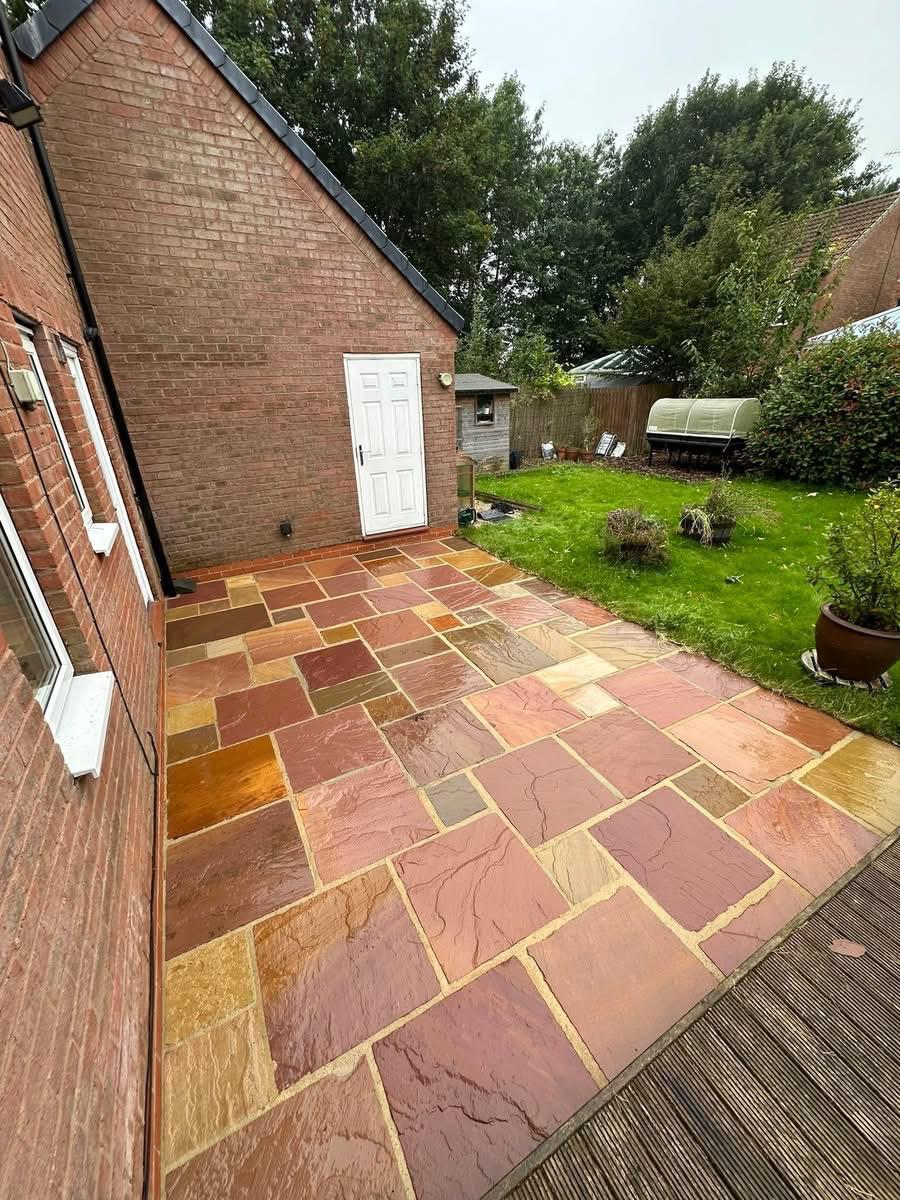 Patio after cleaning