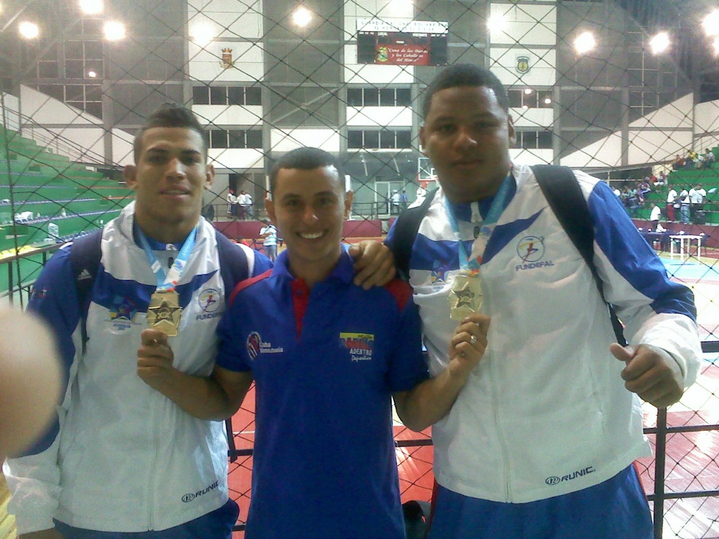 Adult wrestling training session