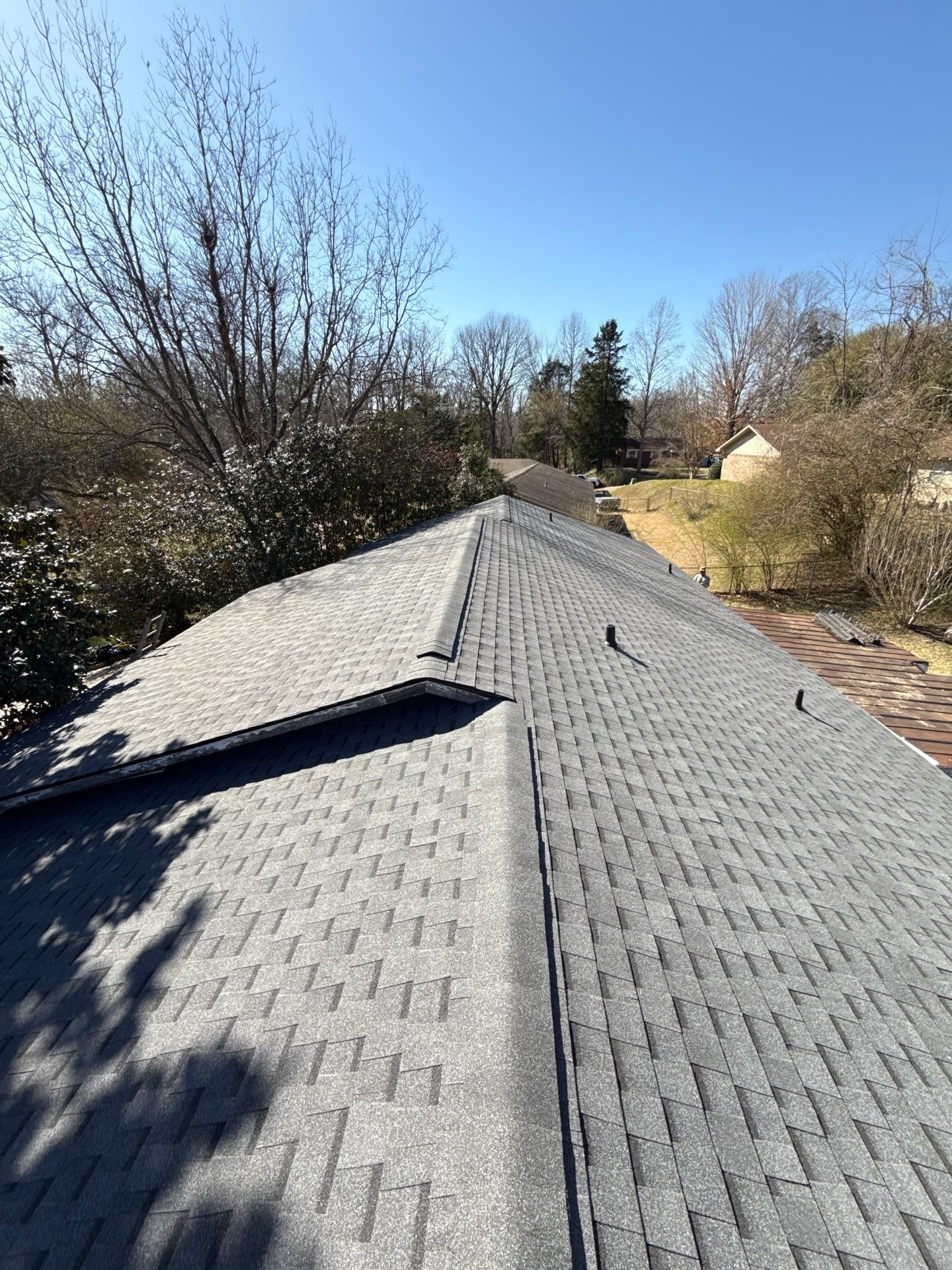 Completed roofing project