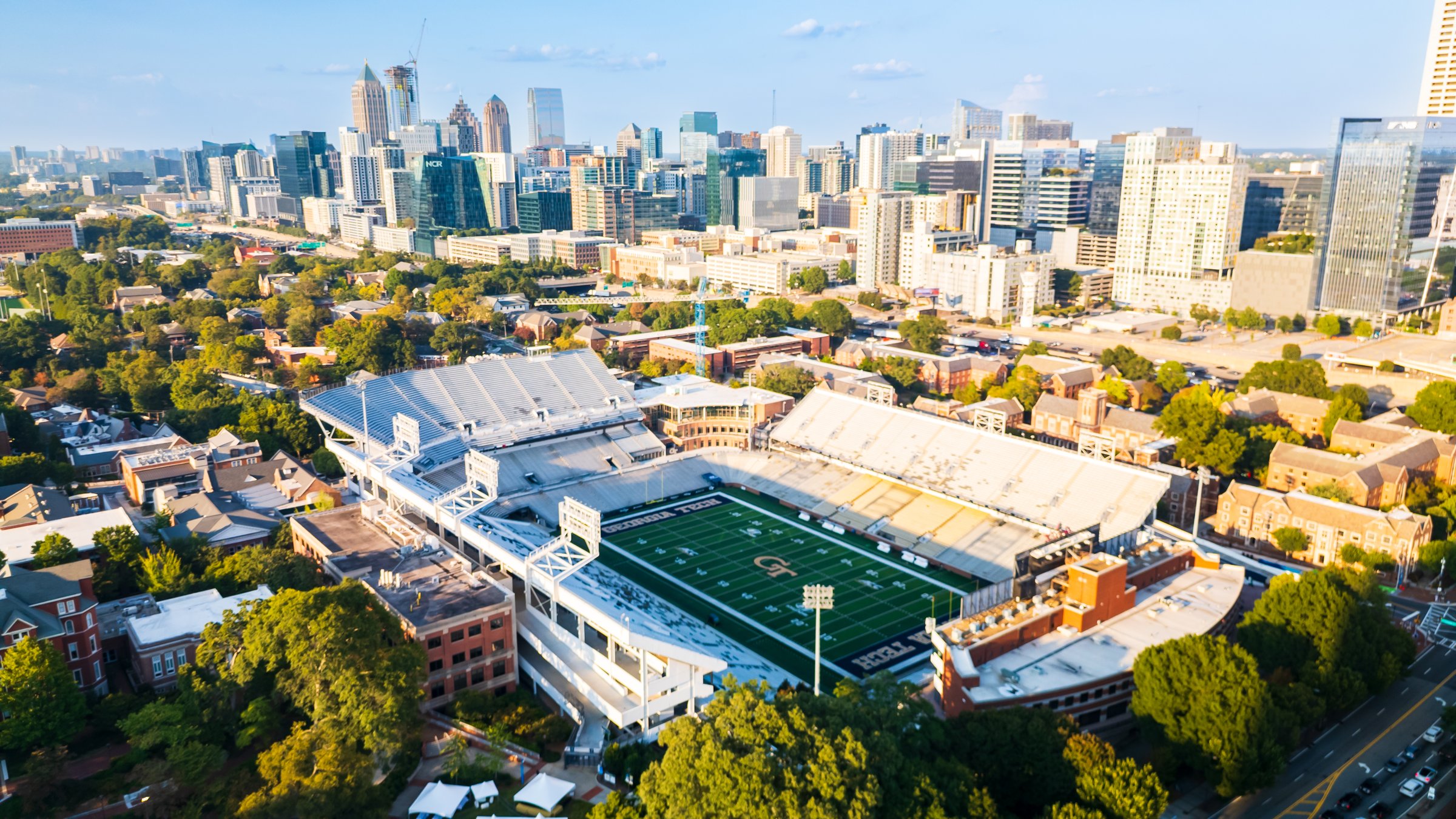 Atlanta, GA - September 12, 2025: Bobby Dodd Stadium is the football stadium located on the campus of the Georgia Institute of Technology in Atlanta.