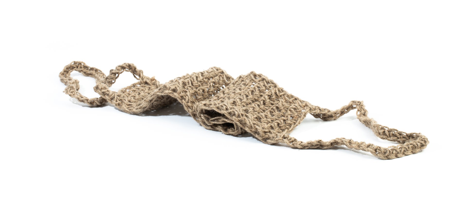 natural washcloth isolated on white background- Image