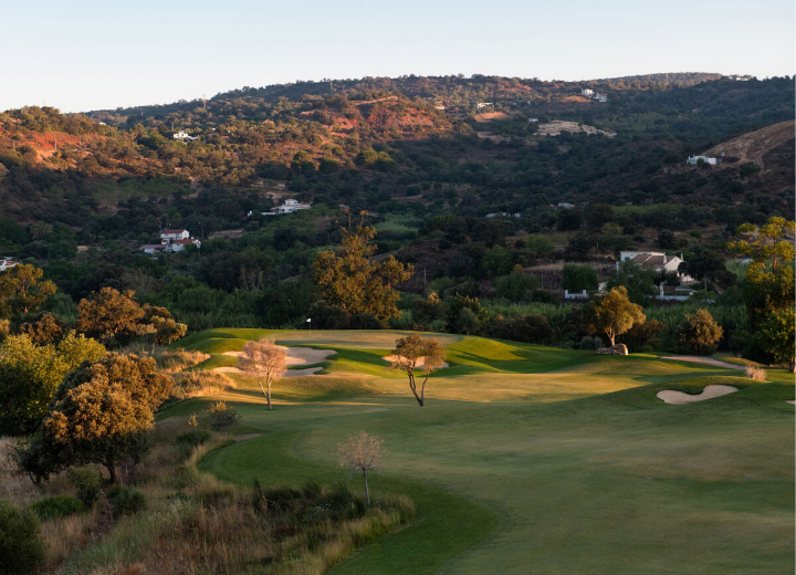 Golf at Ombria aerial view of championship course layout