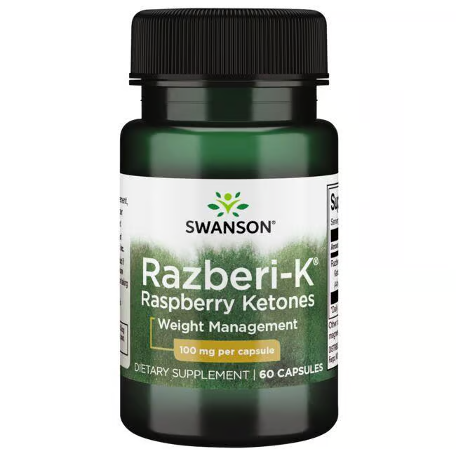 Raspberry Ketones Swanson supplement bottle